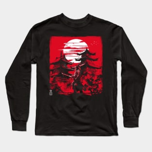 Samurai warrior in feudal Japan Long Sleeve T-Shirt